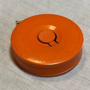 Vintage 1978 Hoechstmass Rollfix Retractable Measuring Tape 60” Orange